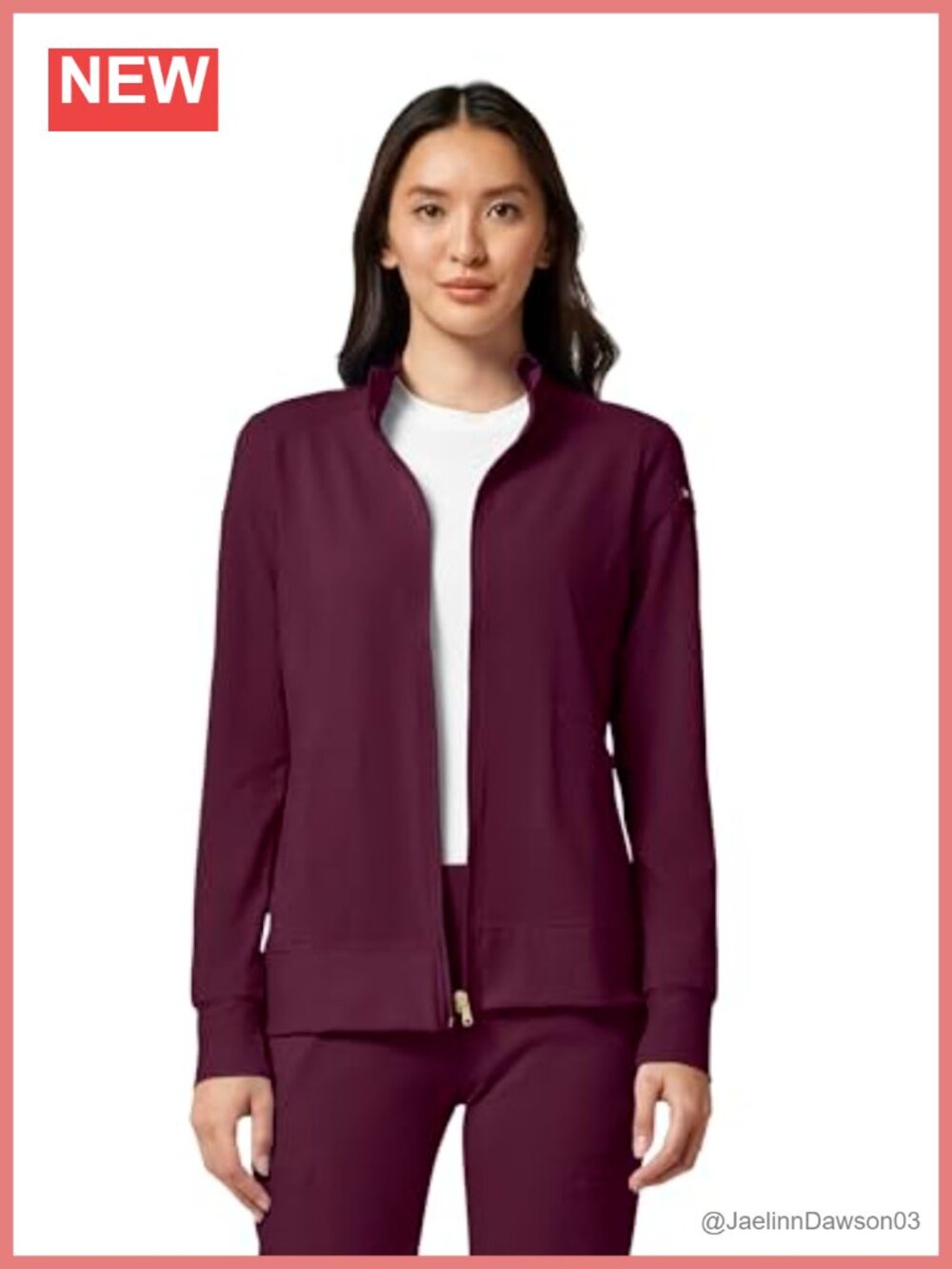 Cherokee iFlex Scrub Jacket 2 Pocket Zip Front Women's Medical Uniform